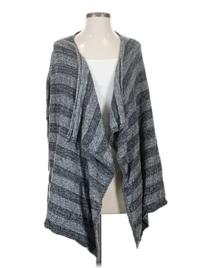 Pre-owned Barefoot Dreams Cardigan Sweater In Gray