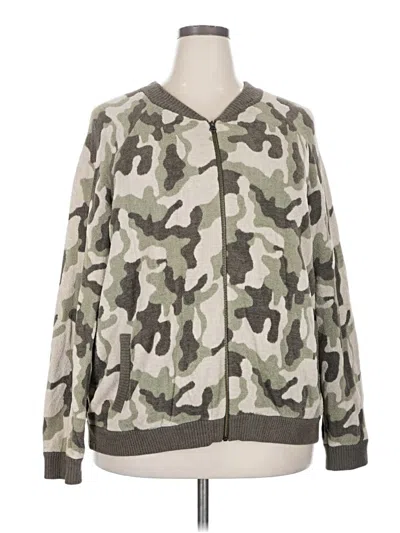 Pre-owned Barefoot Dreams Cardigan Sweater In Gray