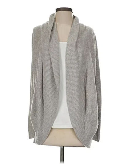 Pre-owned Barefoot Dreams Cardigan Sweater In Gray