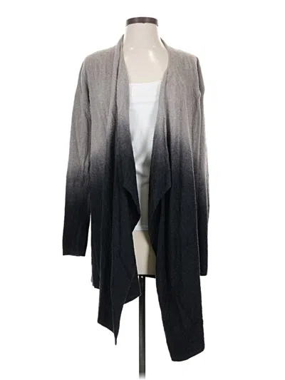 Pre-owned Barefoot Dreams Cardigan Sweater In Gray