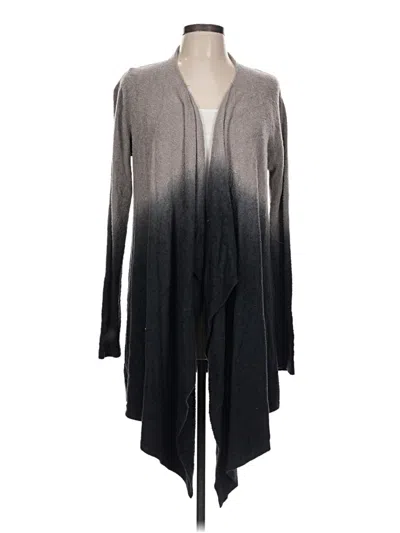 Pre-owned Barefoot Dreams Cardigan Sweater In Gray
