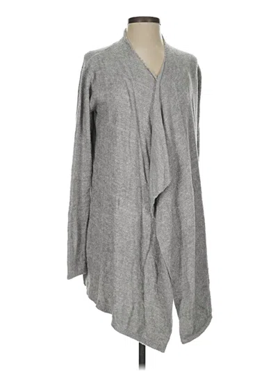 Pre-owned Barefoot Dreams Cardigan Sweater In Gray