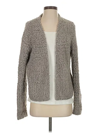 Pre-owned Barefoot Dreams Cardigan Sweater In Gray