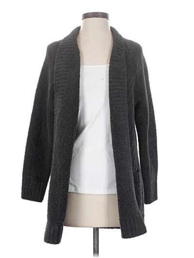 Pre-owned Barefoot Dreams Cardigan Sweater In Gray