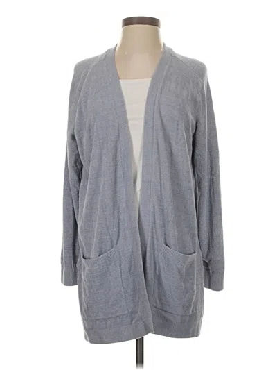 Pre-owned Barefoot Dreams Cardigan Sweater In Gray