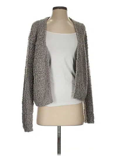 Pre-owned Barefoot Dreams Cardigan Sweater In Gray