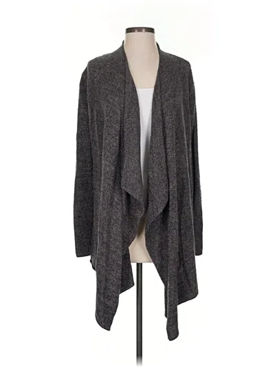 Pre-owned Barefoot Dreams Cardigan Sweater In Gray