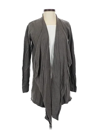 Pre-owned Barefoot Dreams Cardigan Sweater In Gray