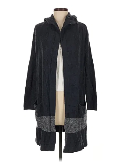 Pre-owned Barefoot Dreams Cardigan Sweater In Gray