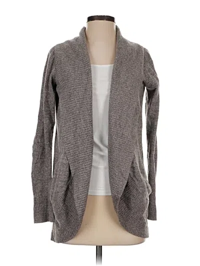 Pre-owned Barefoot Dreams Cardigan Sweater In Gray