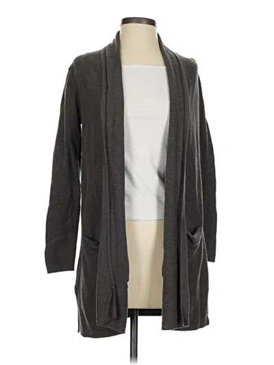 Pre-owned Barefoot Dreams Cardigan Sweater In Gray