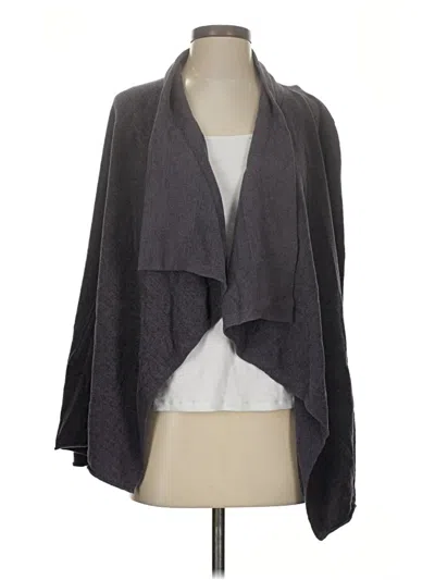 Pre-owned Barefoot Dreams Cardigan Sweater In Gray