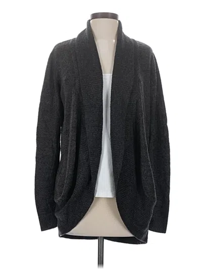 Pre-owned Barefoot Dreams Cardigan Sweater In Gray