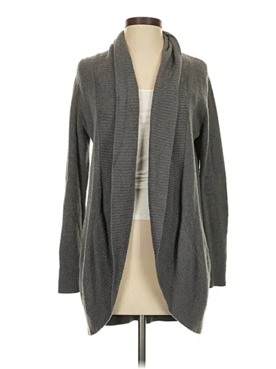 Pre-owned Barefoot Dreams Cardigan Sweater In Gray