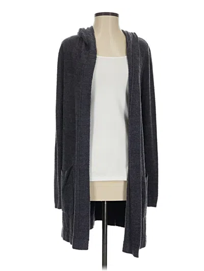 Pre-owned Barefoot Dreams Cardigan Sweater In Gray