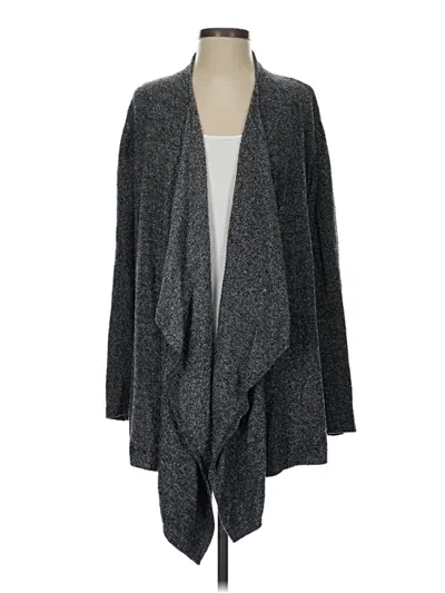Pre-owned Barefoot Dreams Cardigan Sweater In Gray