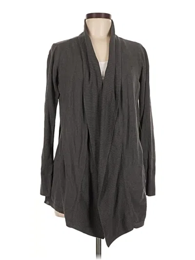 Pre-owned Barefoot Dreams Cardigan Sweater In Gray
