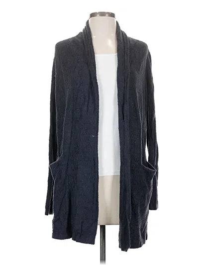 Pre-owned Barefoot Dreams Cardigan Sweater In Gray