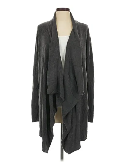 Pre-owned Barefoot Dreams Cardigan Sweater In Gray
