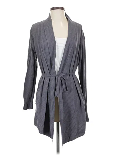 Pre-owned Barefoot Dreams Cardigan Sweater In Gray