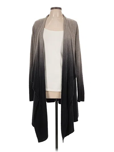 Pre-owned Barefoot Dreams Cardigan Sweater In Gray