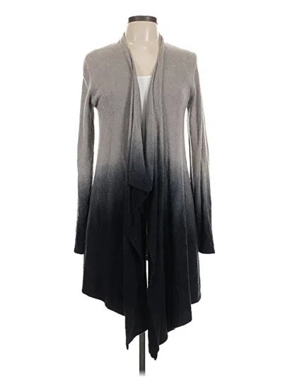 Pre-owned Barefoot Dreams Cardigan Sweater In Gray