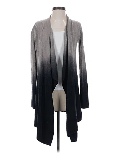 Pre-owned Barefoot Dreams Cardigan Sweater In Gray
