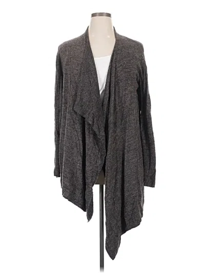 Pre-owned Barefoot Dreams Cardigan Sweater In Gray