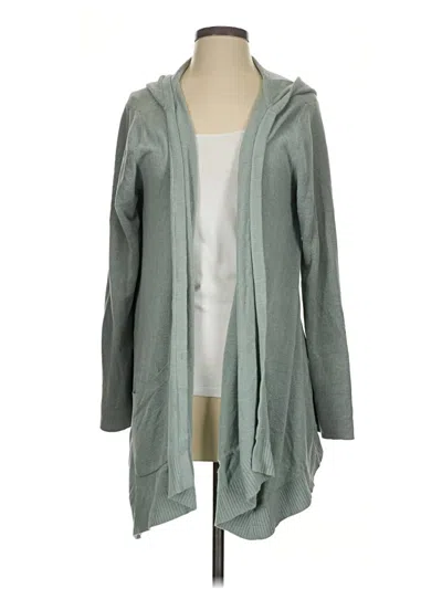 Pre-owned Barefoot Dreams Cardigan Sweater In Gray