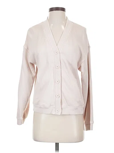 Pre-owned Barefoot Dreams Cardigan Sweater In Ivory