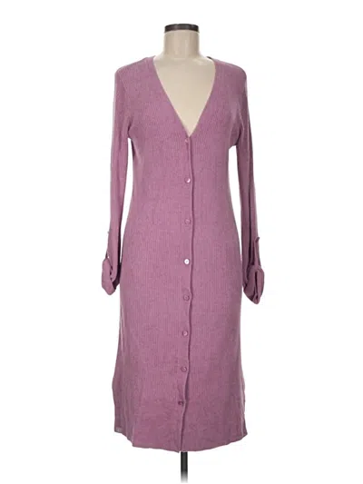 Pre-owned Barefoot Dreams Cardigan Sweater In Pink