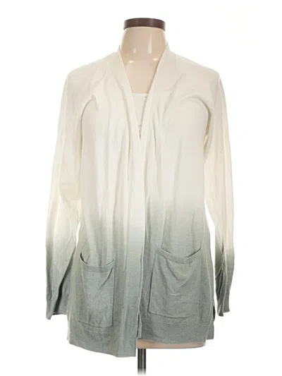 Pre-owned Barefoot Dreams Cardigan Sweater In White