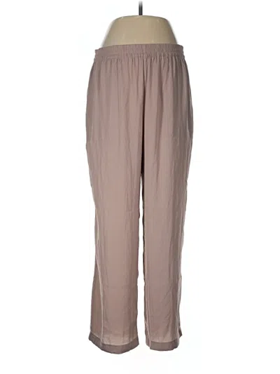 Pre-owned Barefoot Dreams Casual Pants In Brown