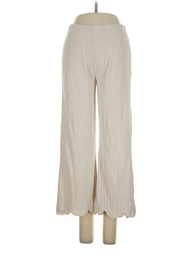 Pre-owned Barefoot Dreams Casual Pants In Ivory
