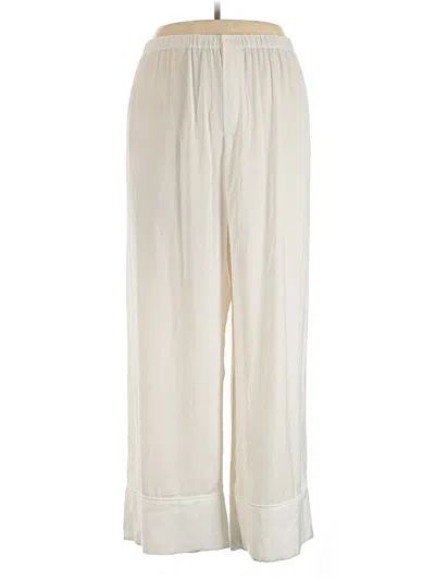 Pre-owned Barefoot Dreams Casual Pants In Ivory