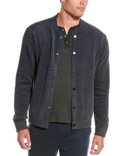 Barefoot Dreams Ccul Bomber Jacket In Blue