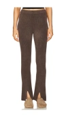 Barefoot Dreams Cozychic Ultra Lite Front Slit Pant In Java