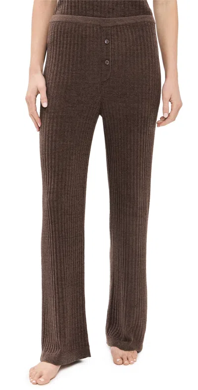 Barefoot Dreams Ccul Ribbed Lounge Pants Java