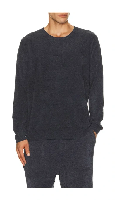 Barefoot Dreams Ccul Roll Neck Pullover In Blue