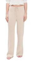 Barefoot Dreams Ccul Slim Ribbed Pants Stone In Stone