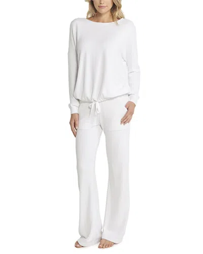 Barefoot Dreams Ccul Slouchy Pullover In White