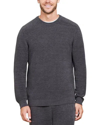 Barefoot Dreams Chul Rib Inset Pullover In Gray