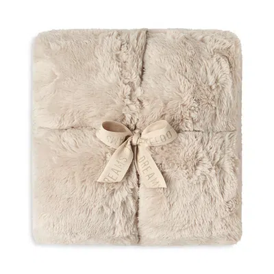 Barefoot Dreams Cloud Faux Fur Throw Blanket In Brown