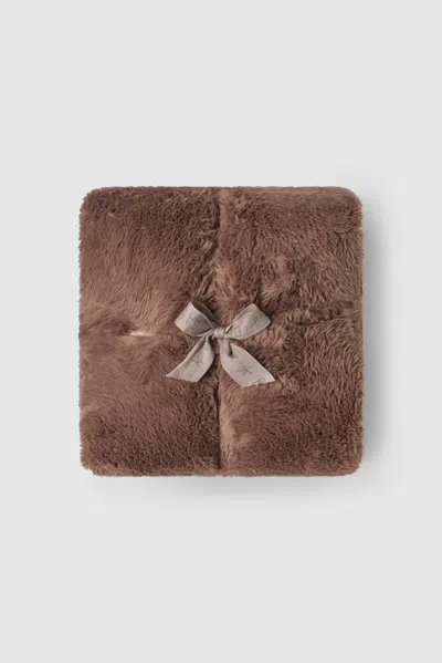 Barefoot Dreams Cloud Faux Fur Throw In Brown