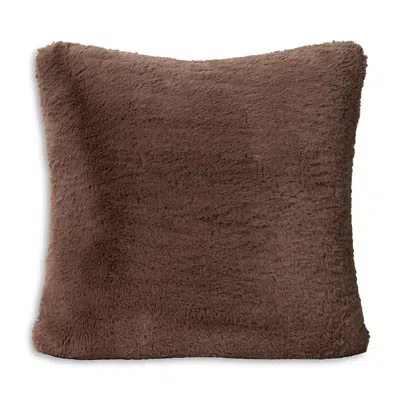 Barefoot Dreams Cloud Faux Fur Throw Pillow, 20 X 20 In Brown