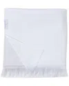 Barefoot Dreams Color Block Organic Cotton Oversized Towel In White