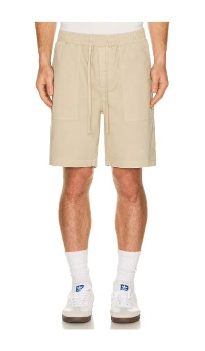 Barefoot Dreams Cotton Canvas Twill Utility Short In Brown