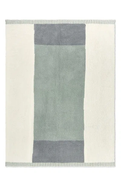 Barefoot Dreams Cozychic Cova Center Stripe Throw Blanket In Multi