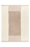 Barefoot Dreams Cozychic Cova Center Stripe Throw Blanket In Neutral