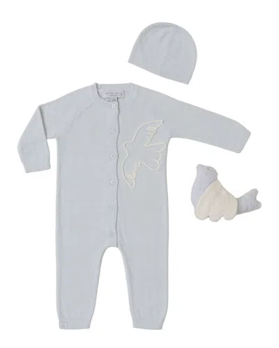 Barefoot Dreams Covered In Prayer Baby Love Set In Blue